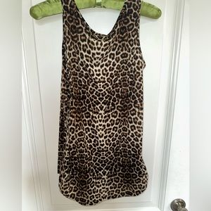 Cheetah print tank, size small